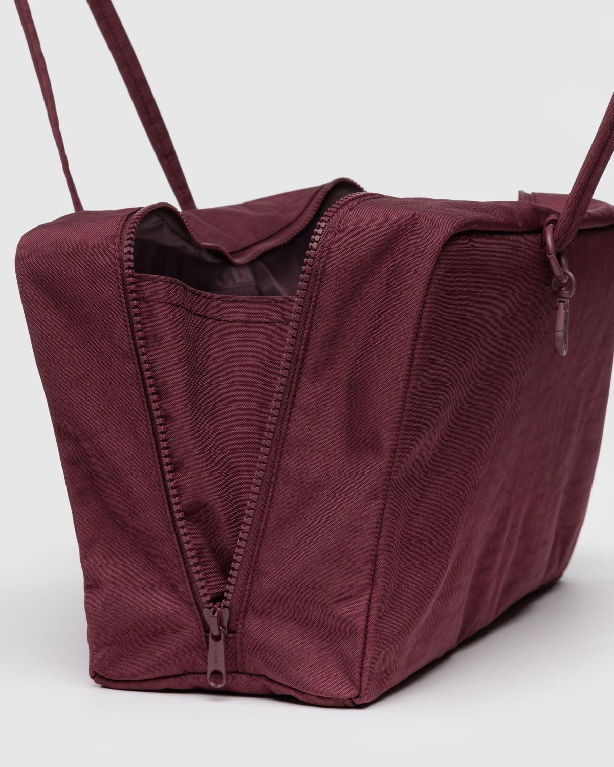 Baggu Medium Nylon Bowler Bag Mahogany