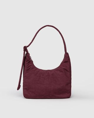 Baggu Mini Nylon Shoulder Bag Mahogany