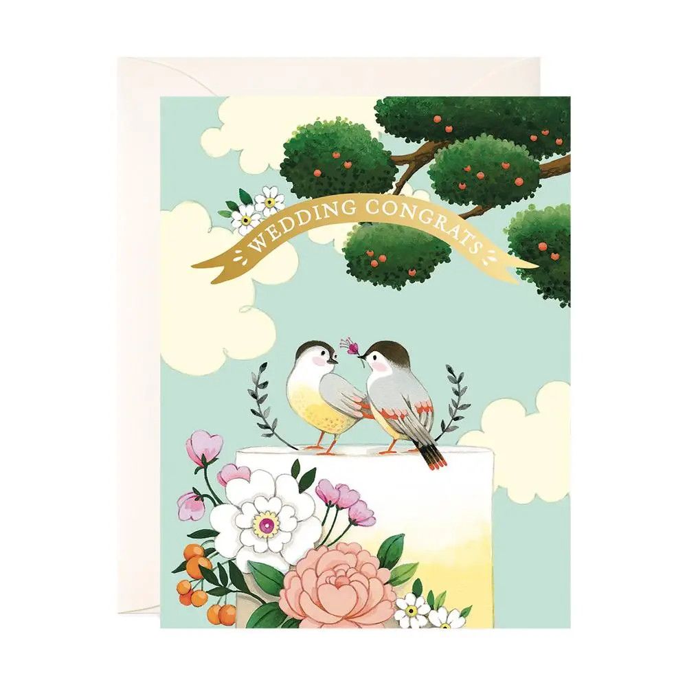 Birds On Cake Wedding