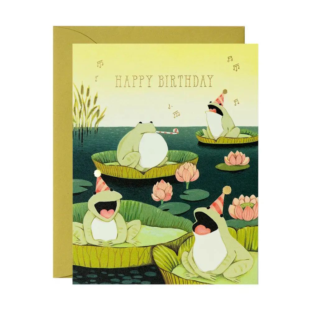 Singing Frogs Birthday