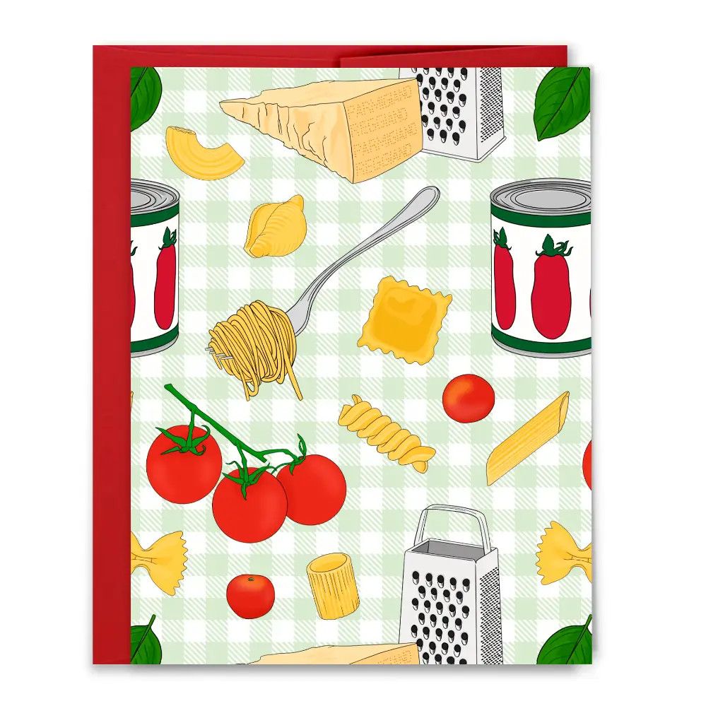Pasta and Tomatoes Card