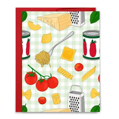 Pasta and Tomatoes Card
