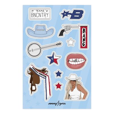 Bey-Haw Sticker Sheet
