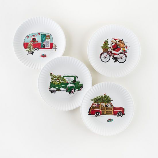 Winter Vehicle - Melamine Plate 9&quot;