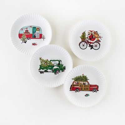 Winter Vehicle - Melamine Plate 9&quot;
