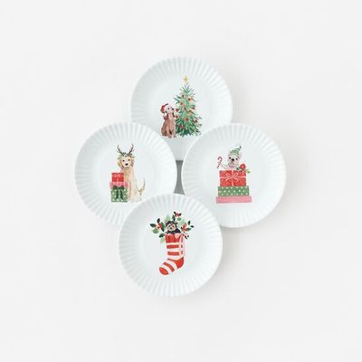 Santa Paws - Melamine Plate 7.5&quot;