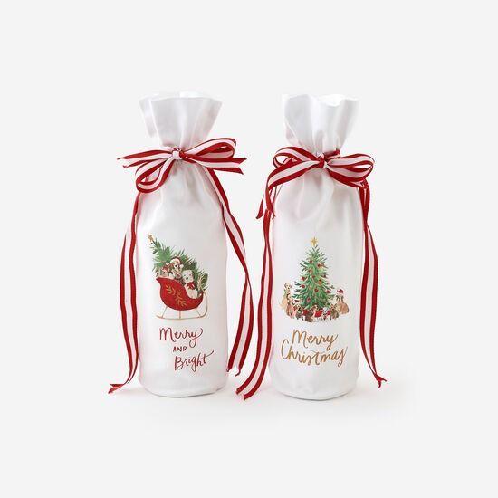 Santa Paws Wine Bag