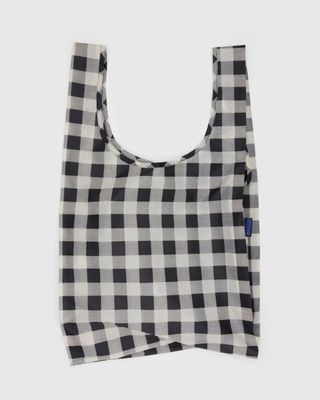 Baggu Reusable Bag Standard Black &amp; White Big Check