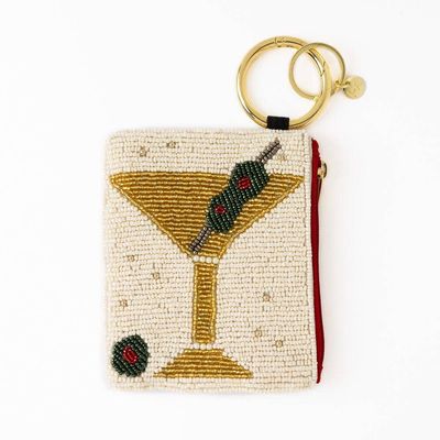 Ink + Alloy Mary Martini &amp; Olive Beaded Pouch