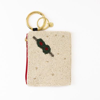 Ink + Alloy Mary Martini &amp; Olive Beaded Pouch