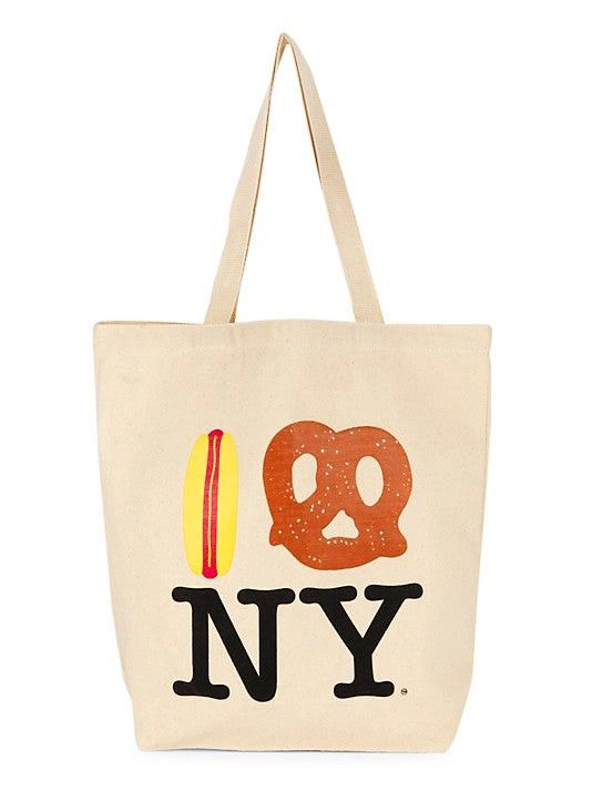 PiccoliNY Hot Dog Pretzel NY Large Tote