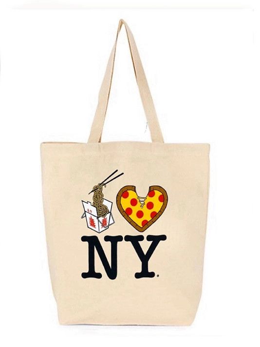PiccoliNY Lo Mein Pizza NY Large Tote