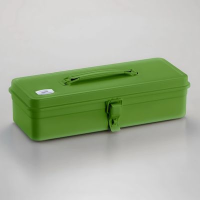 Toyo Flat Lid Top Handle Toolbox T-320 Japanese Tea Green
