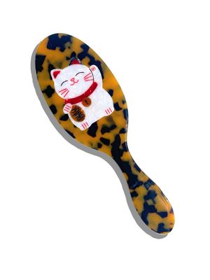 Solar Eclipse  2-1 Daily Hair Brush Tortoise Lucky Cat