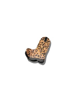 Solar Eclipse Cowboy Boot Hair Claw Leopard
