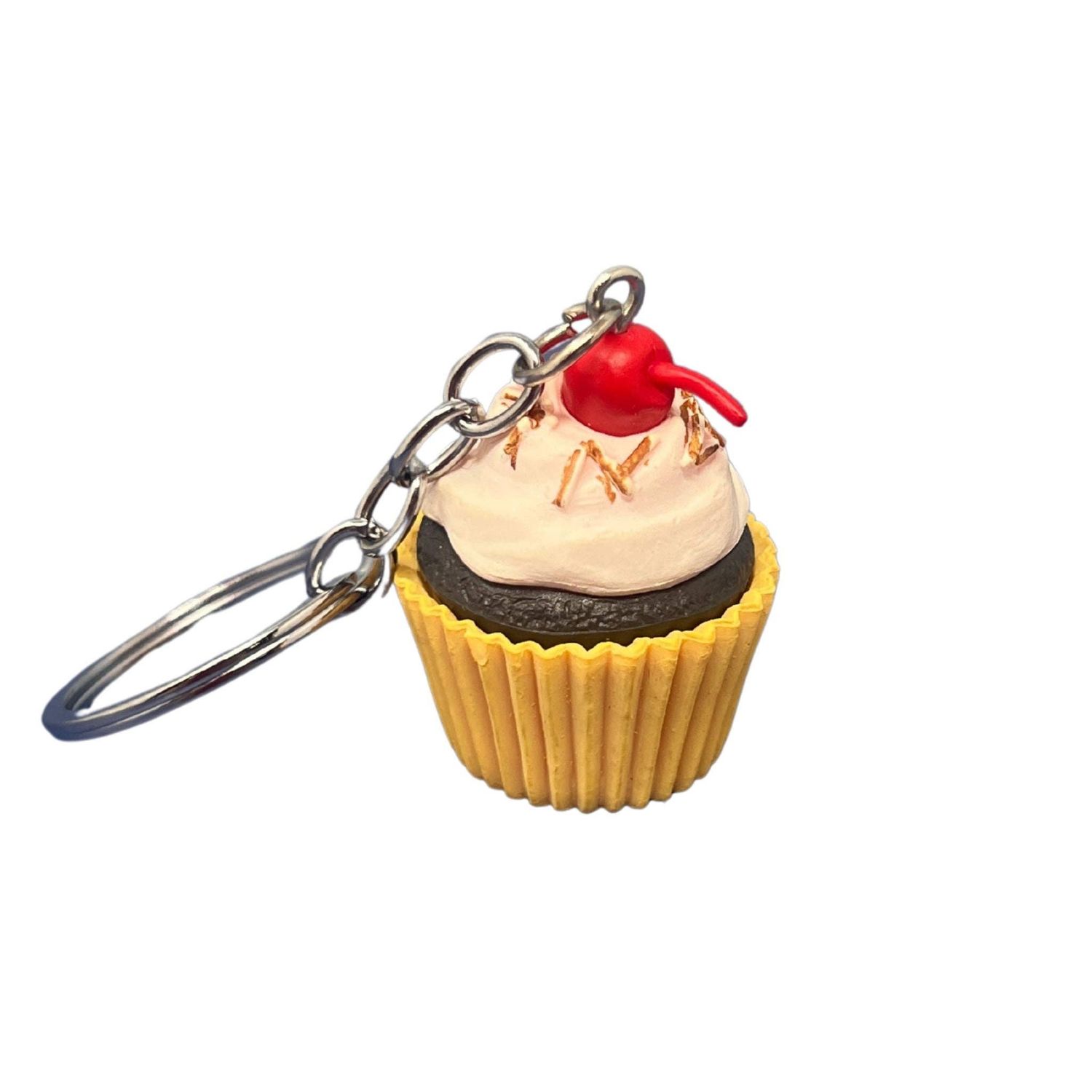 Rainbow Unicorn Cupcake Bag Charm with Cherry
