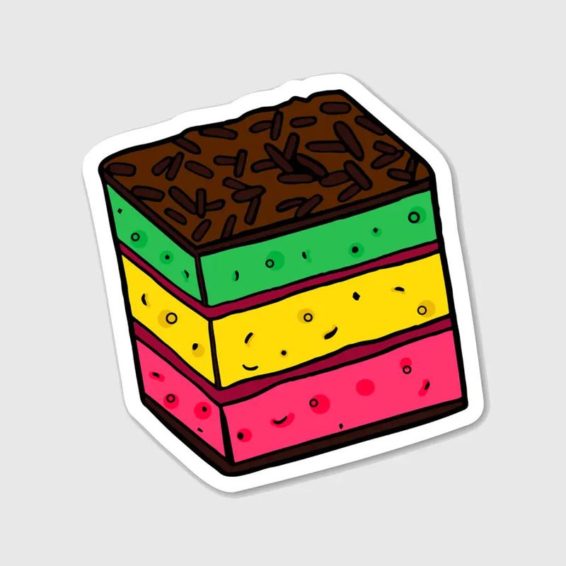 Italian Rainbow Cookie Sticker