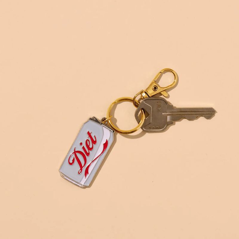 Diet Soda Enamel Keychain &amp; Bag Charm