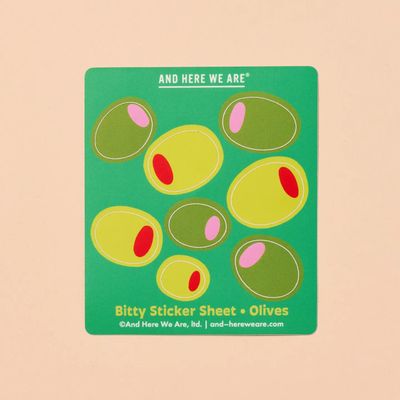 Olives Bitty Vinyl Sticker Sheet