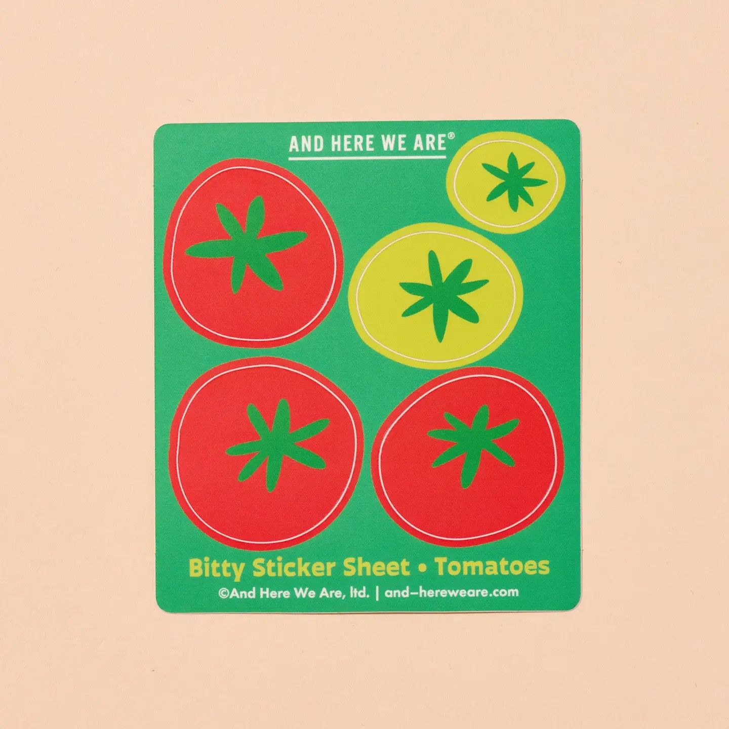 Tomato Bitty Vinyl Sticker Sheet