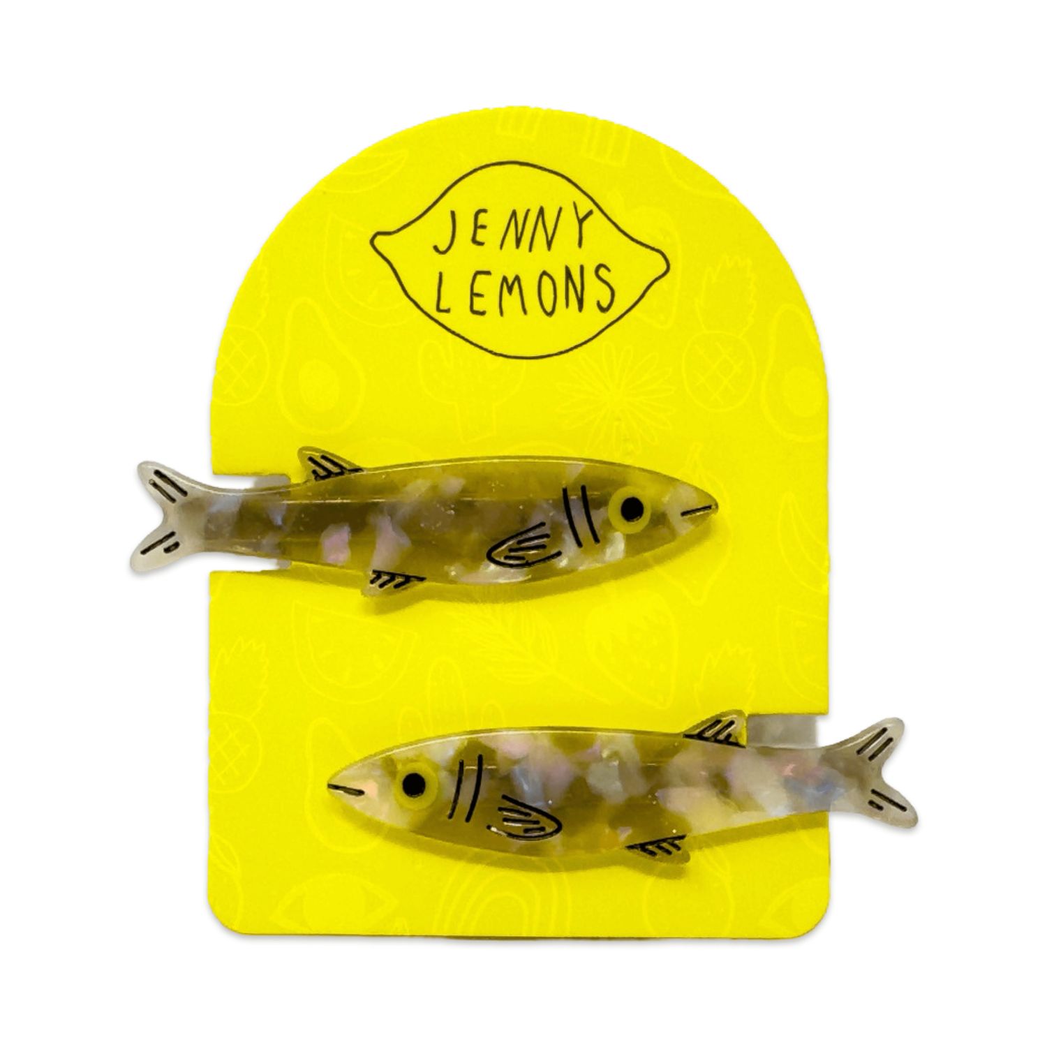 Jenny Lemons Sardine Alligator Hair Clip Set
