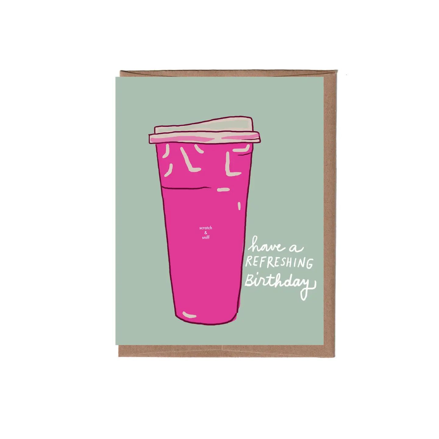 Scratch &amp; Sniff Pink Drink Birthday