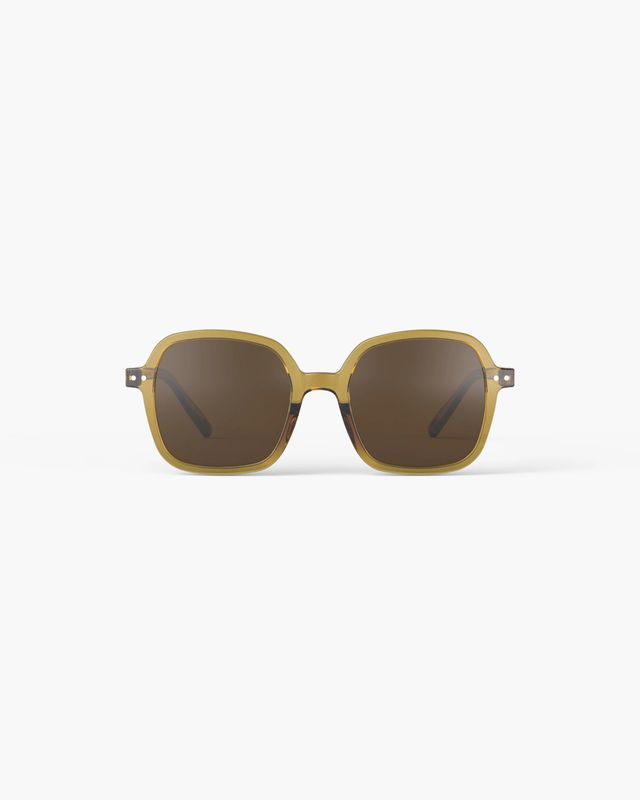 Izipizi Sun Office Oversized Square Golden Green