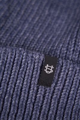 Merino Wool &amp; Recycled Poly Beanie Blue Jean