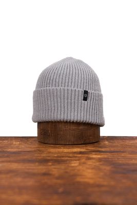 Merino Wool &amp; Recycled Poly Beanie Fog