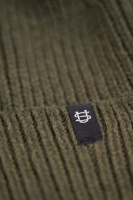 Merino Wool & Recycled Poly Beanie Green