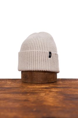 Merino Wool &amp; Recycled Poly Beanie Mushroom