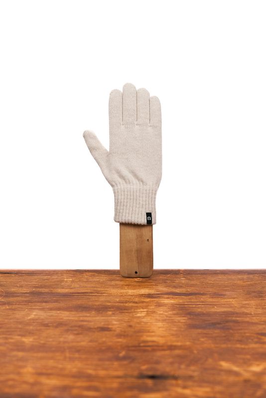 Merino Wool &amp; Recycled Poly Full Finger Glove Mushroom