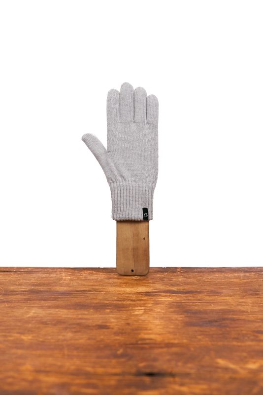 Merino Wool &amp; Recycled Poly Full Finger Glove Fog