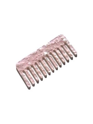 Detangling  Wide Tooth Comb Pink Marble