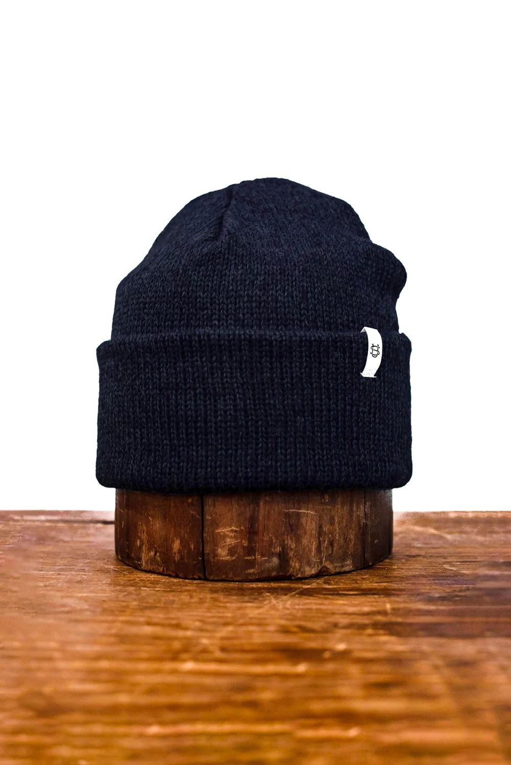 Melange Ragg Wool Beanie Navy
