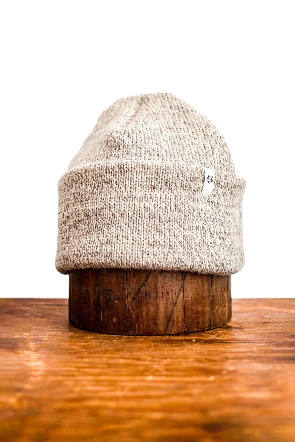 Melange Ragg Wool Beanie  Oatmeal