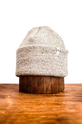 Melange Ragg Wool Beanie  Oatmeal