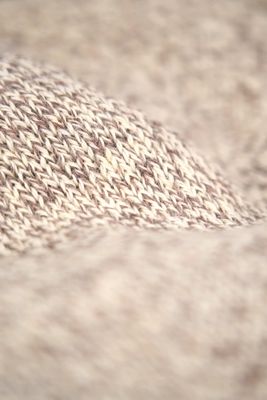 Upcycled Wool Oatmeal Melange Ragg Beanie