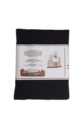 Merino Wool &amp; Recycled Poly Scarf Black
