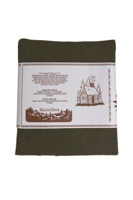 Merino Wool &amp; Recycled Poly Scarf Green