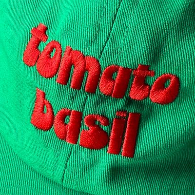 Tomato Basil Green Baseball Cap