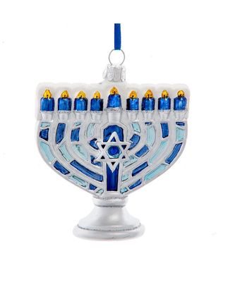 Noble Gems™ Glass Menorah Ornament
