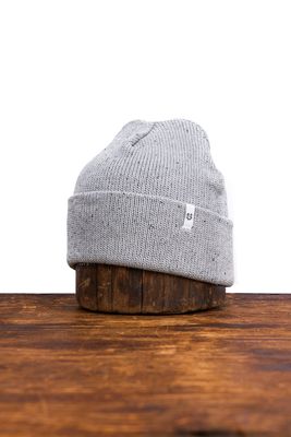 Easy Fit Super Fine Cotton Beanie Grey Fleck