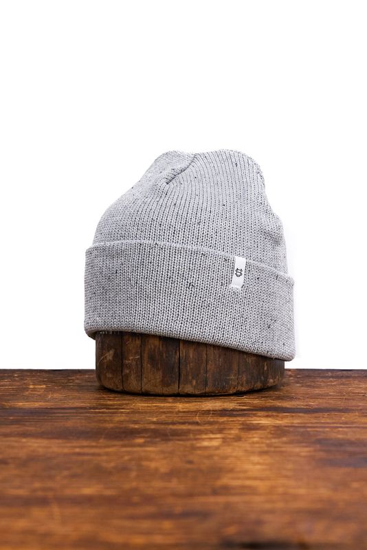 Easy Fit Super Fine Cotton Beanie Grey Fleck