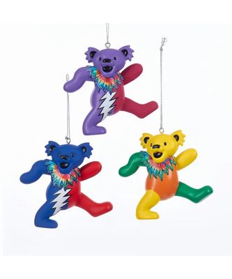 Grateful Dead™ Bear Ornament Set, 3-Piece Set
