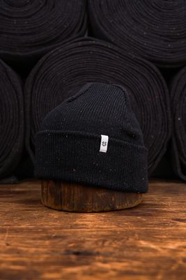 Easy Fit Super Fine Cotton Beanie Blackout