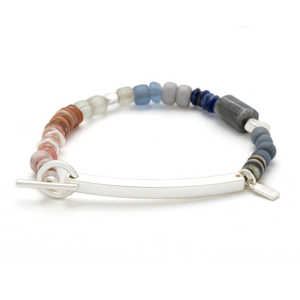 Hidden Message Bracelet  Amazing Labradorite Silver