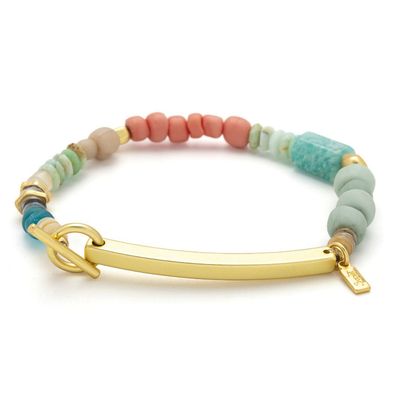 Hidden Message Bracelet Crushing It Amazonite Gold