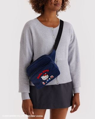 Baggu Fanny Pack Embroidered Hello Kitty Milkshake