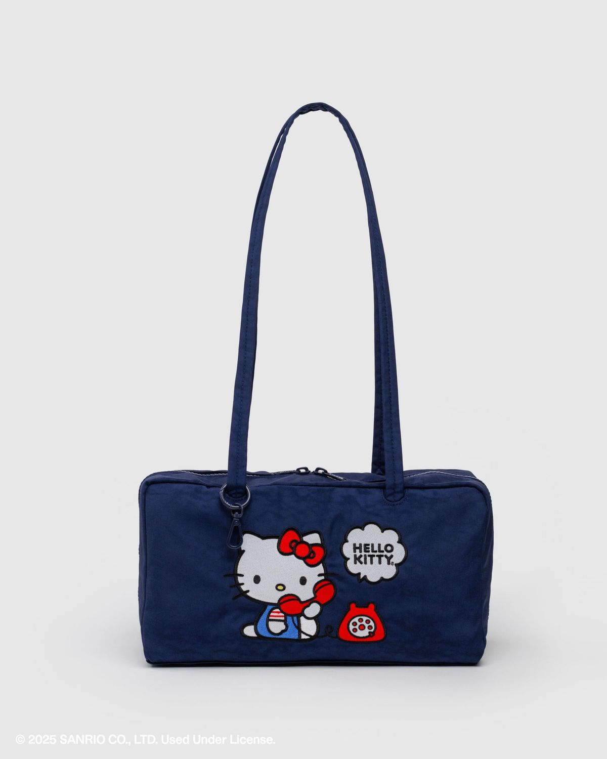 Baggu Nylon Bowler Bag Embroidered Hello Kitty Phone